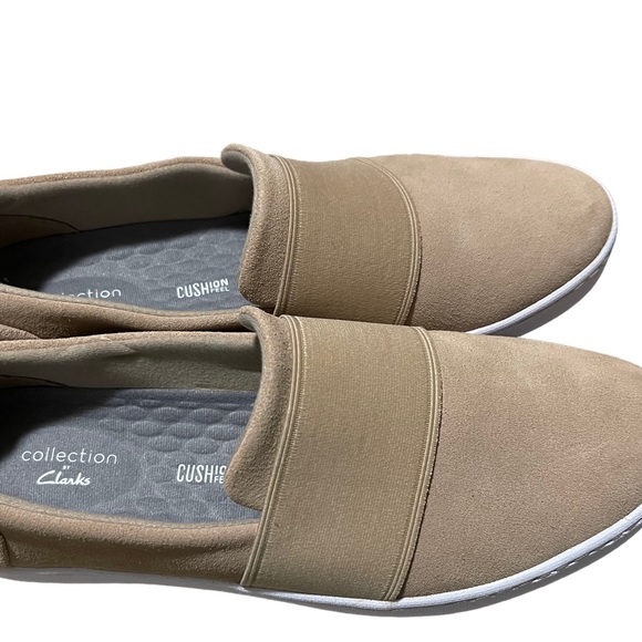 Collection by Clark’s Pawley Wes Comfort Shoes in Sand Suede Size 10 NEW in Box - Picture 5 of 5